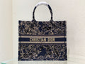 Ezyycart Bags DIR1286 Book Tote bird navy blue