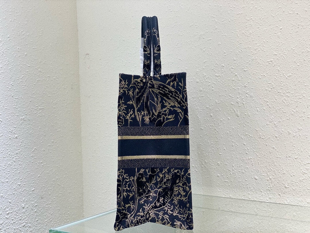 Ezyycart Bags DIR1286 Book Tote bird navy blue