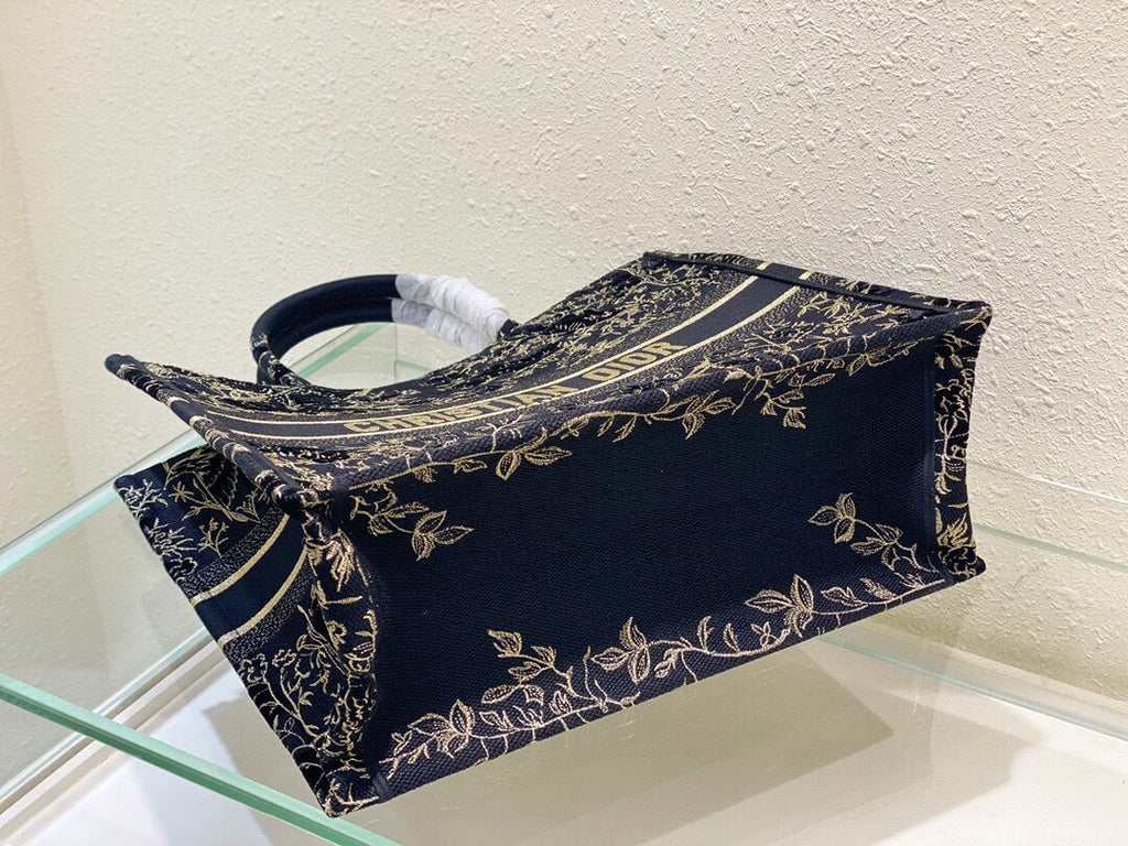 Ezyycart Bags DIR1286 Book Tote bird navy blue