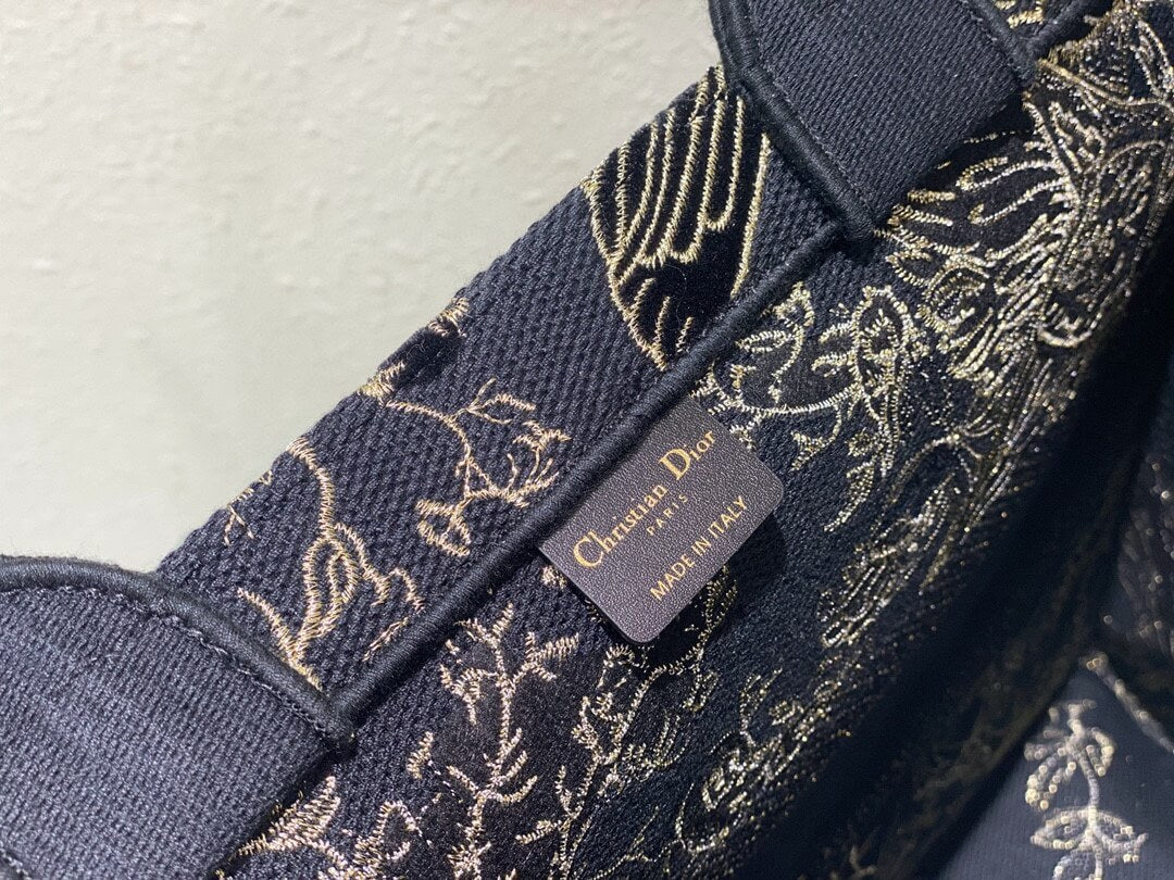 Ezyycart Bags DIR1286 Book Tote bird navy blue