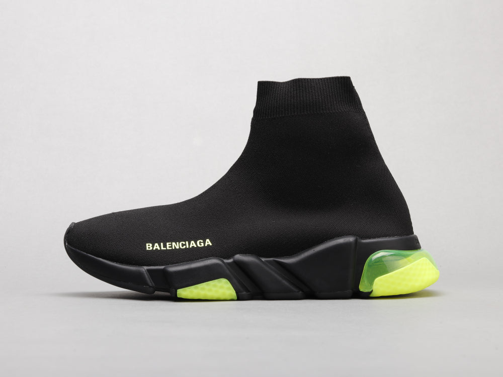 Ezyycart Bags Bla Socks Air Cushion Black Green Sneaker