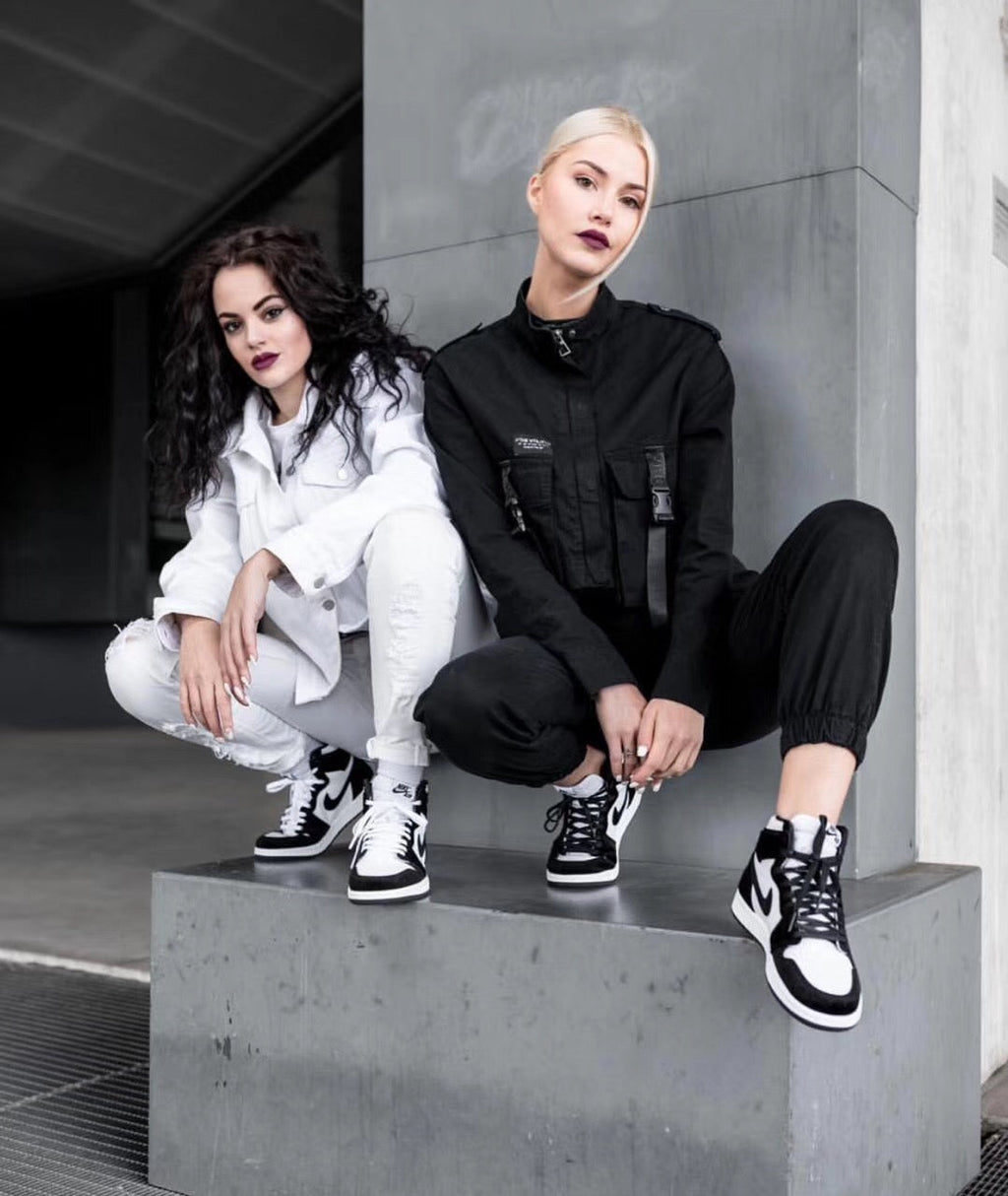 Ezyycart Bags AJ1 horsehair black and white