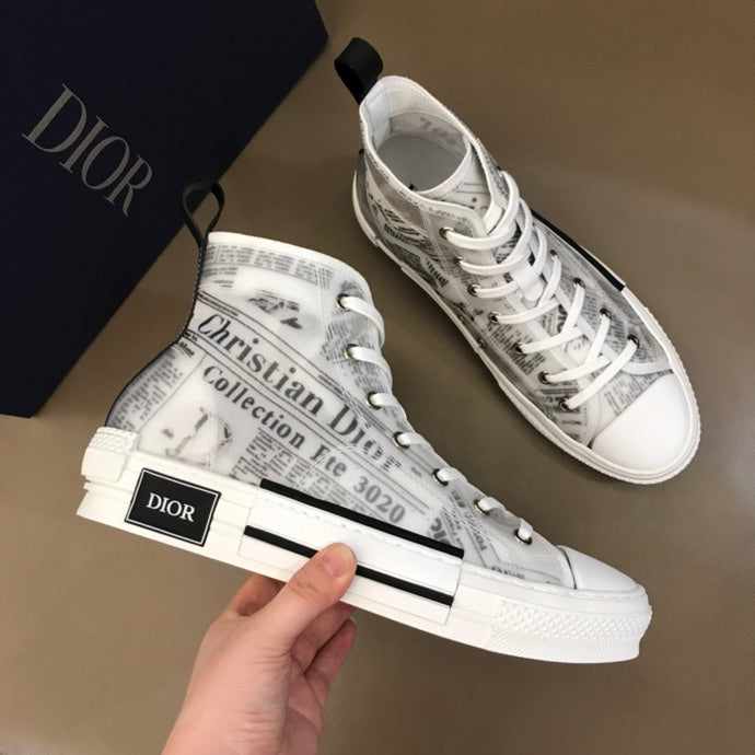 Anum Bags DIR B23 Newspaper HIGH-TOP SNEAKER