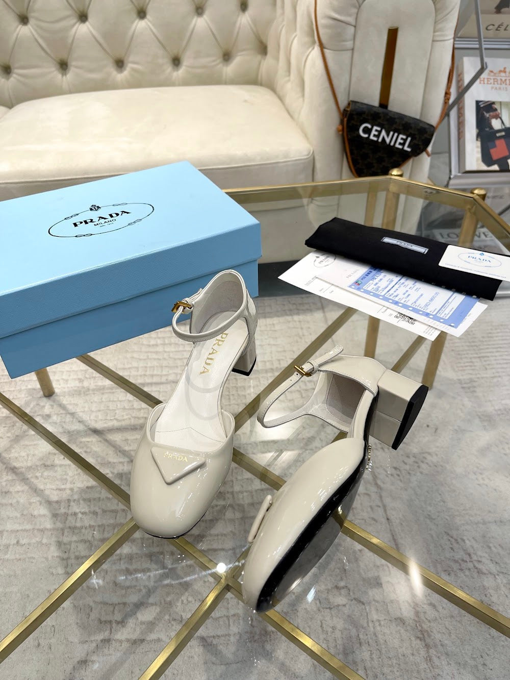 Ezyycart Bags Prada Luxury Heels --53303