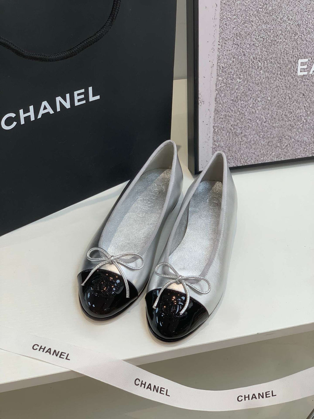 Anum Bags CHL SILVER BALLET FLATS