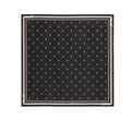 Anum Bags CHL SQUARE SCARF JACQUARD SILK TWILL IN BLACK ECRU AND PINK 90CM AAA777 B19447 NAFFW
