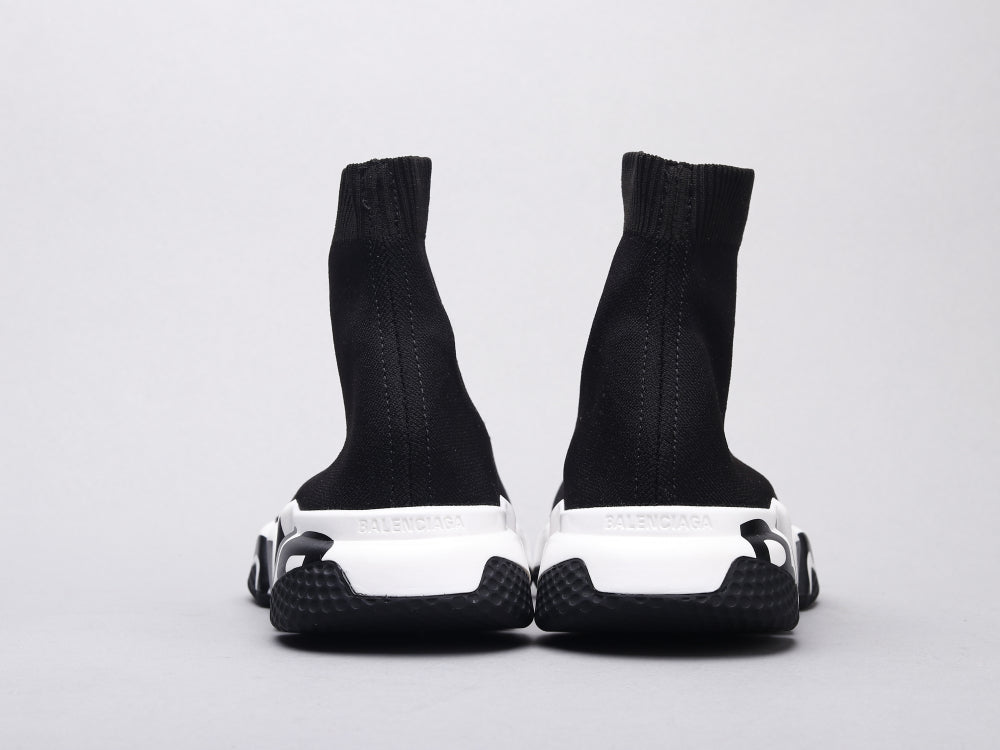 Ezyycart Bags Bla Socks Shoes Black and White Sneaker