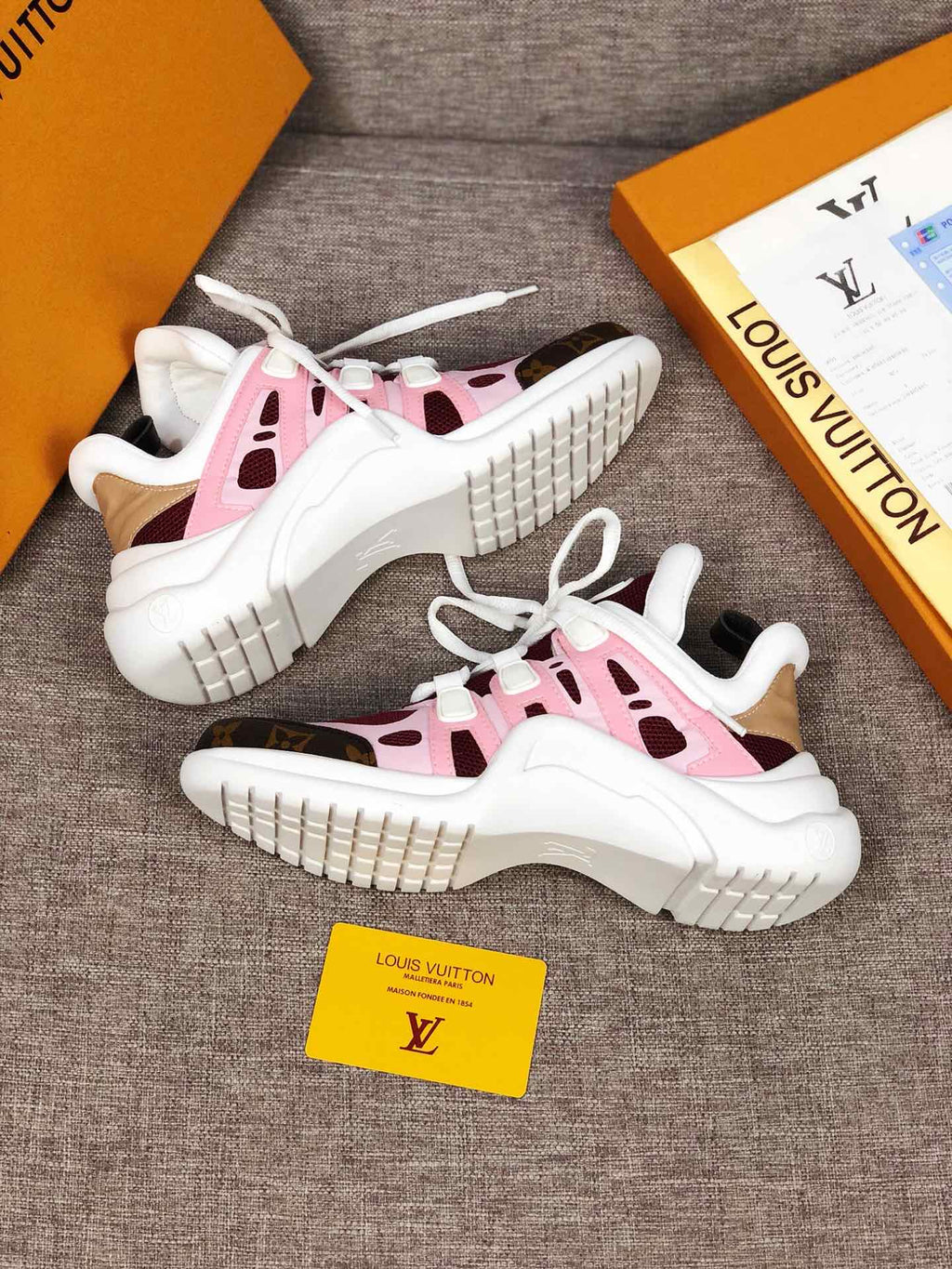 Anum Bags LUV Archlight Pink Brown Sneaker