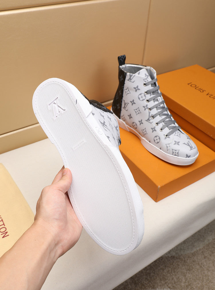 Anum Bags LUV Stellar Trainer Boot White Black Sneaker
