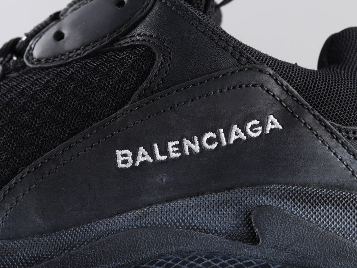 Ezyycart Bags Bla Triple S Pure Black Sneaker
