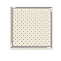 Anum Bags CHL SQUARE SCARF JACQUARD SILK TWILL IN ECRU BLACK AND LIGHT PINK 90CM AAA777 B19447 NAFFT