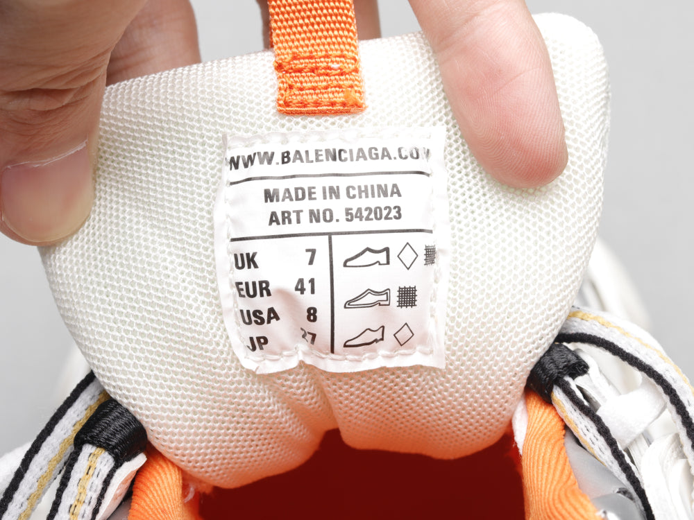 Ezyycart Bags Bla Track Orange White Sneaker