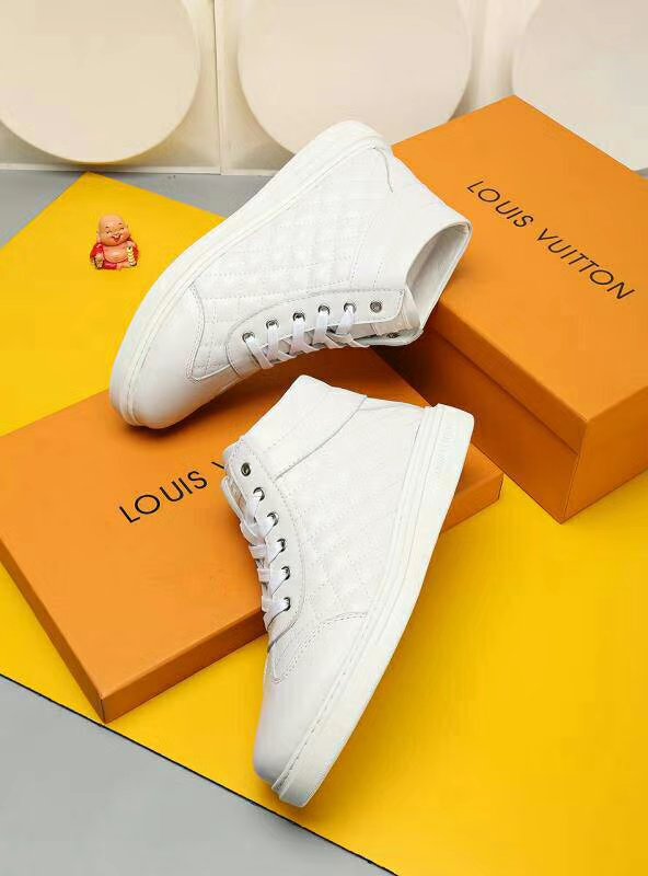 Anum Bags LUV HIgh Top Metal White Sneaker