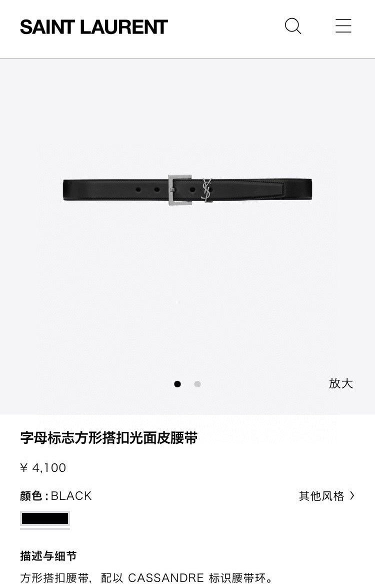 Ezyycart Bags YSLn Luxury Belt --107662