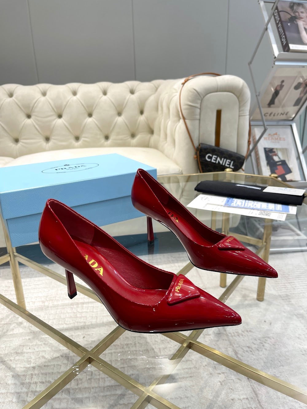 Ezyycart Bags Prada Luxury Heels --53355