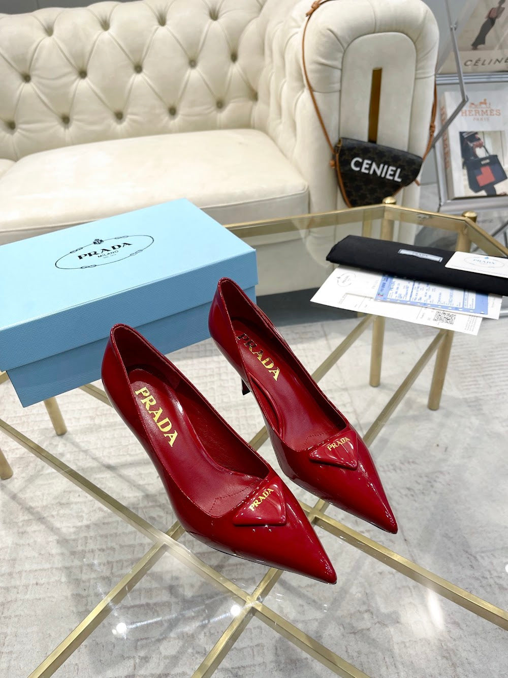 Ezyycart Bags Prada Luxury Heels --53372
