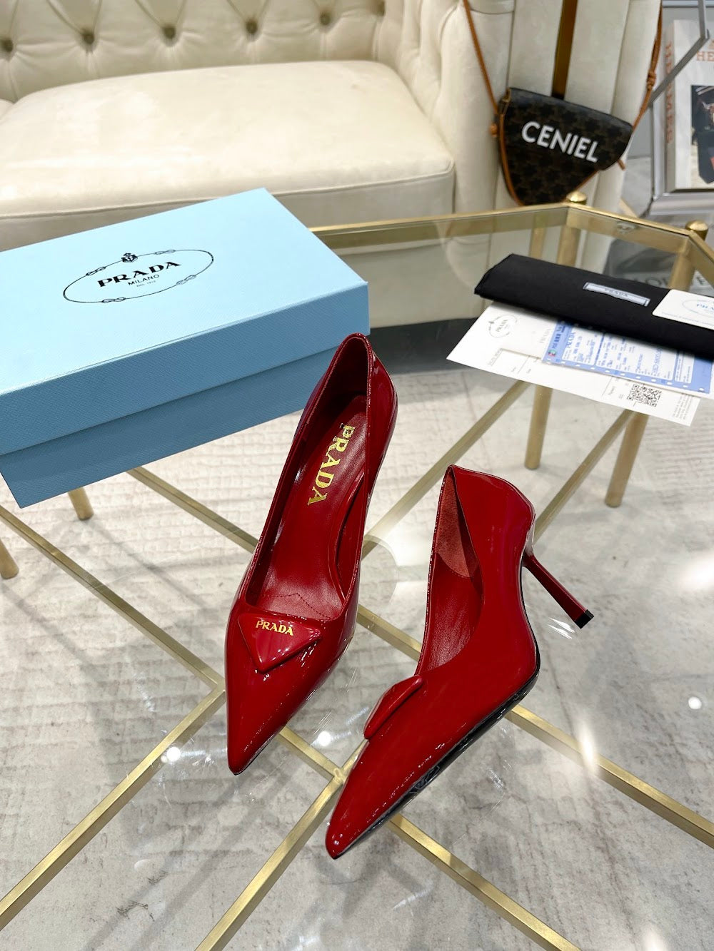 Ezyycart Bags Prada Luxury Heels --53372