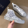 Anum Bags DIR B23 White and Navy HIGH-TOP SNEAKER