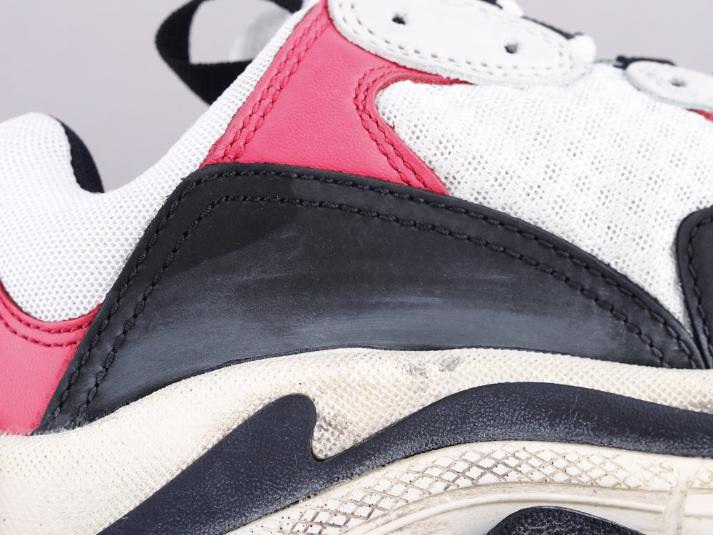 Ezyycart Bags Bla Triple S Black And White Powder Sneaker