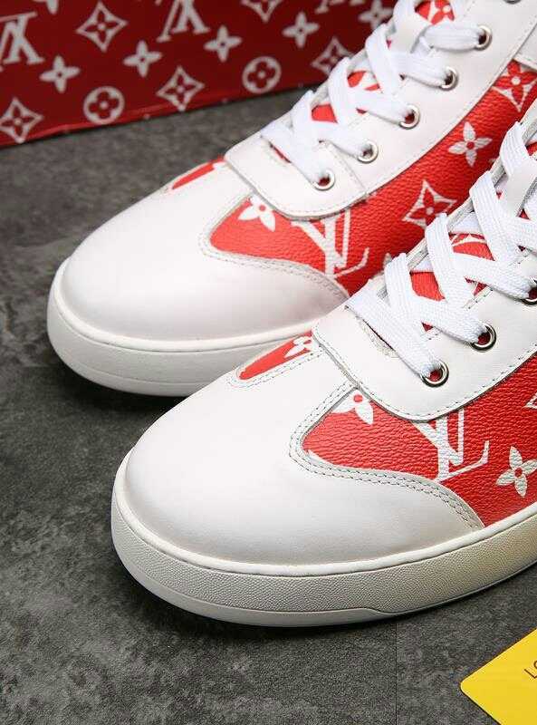 Anum Bags LUV HIgh Top White Red Sneaker