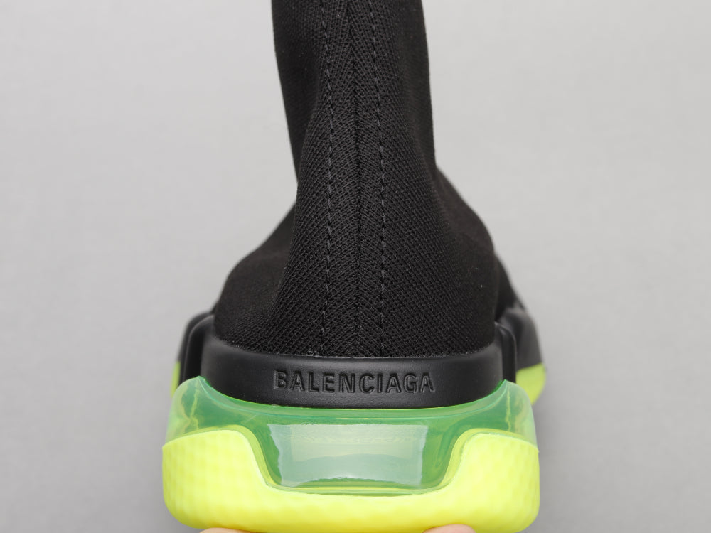 Ezyycart Bags Bla Socks Air Cushion Black Green Sneaker