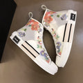 Anum Bags DIR B23 White Floral Print HIGH-TOP SNEAKER