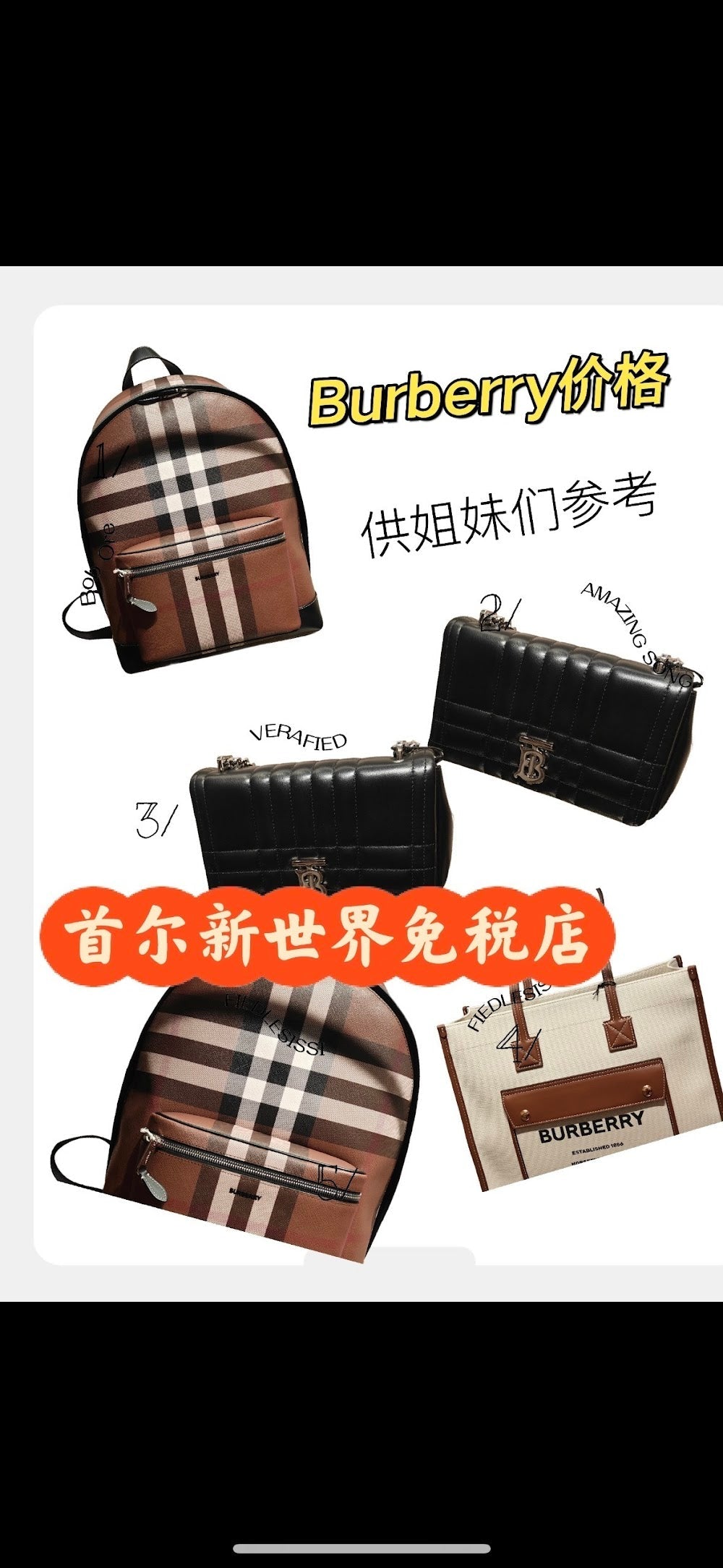 Ezyycart Bags Burberryn Luxury Bag --93062
