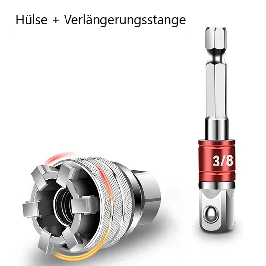 Elektrischer Adapter für Bohrmaschinen – Vielseitiger Universal-Steckschlüssel