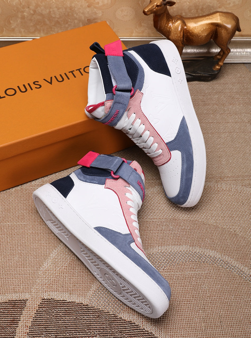Anum Bags LUV Rivoli High Pink Blue White Sneaker