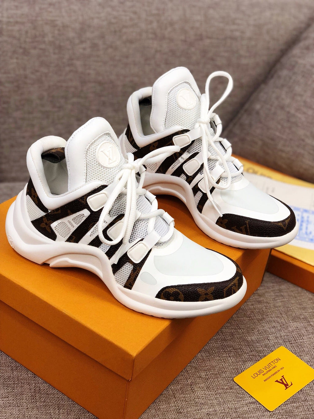 Anum Bags LUV Archlight White Brown Sneaker