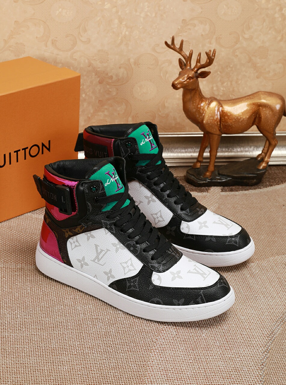 Anum Bags LUV High Top White Black Sneaker