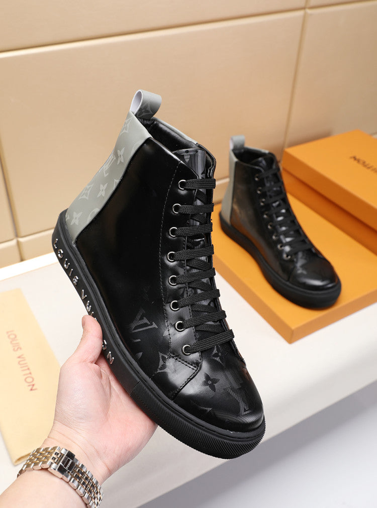 Anum Bags LUV Stellar Trainer Boot Black Gray Sneaker