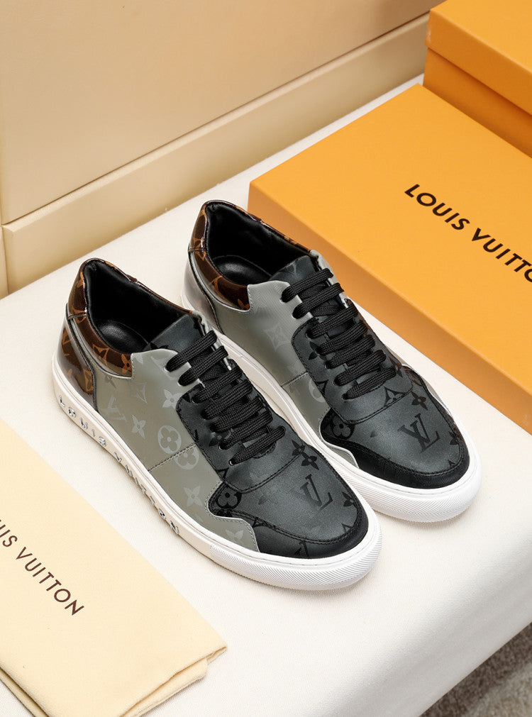 Anum Bags LUV Monogram Denim Brown And Gray Sneaker