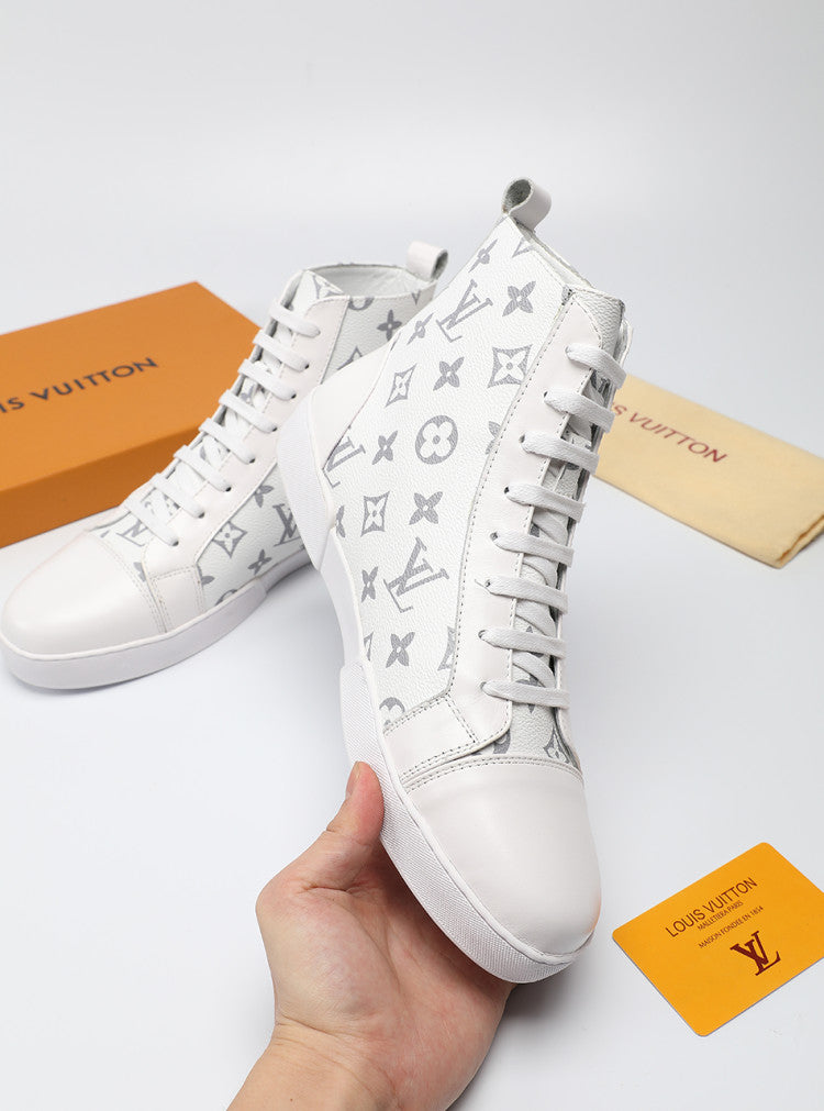 Anum Bags LUV High Monogram White Boot Sneaker