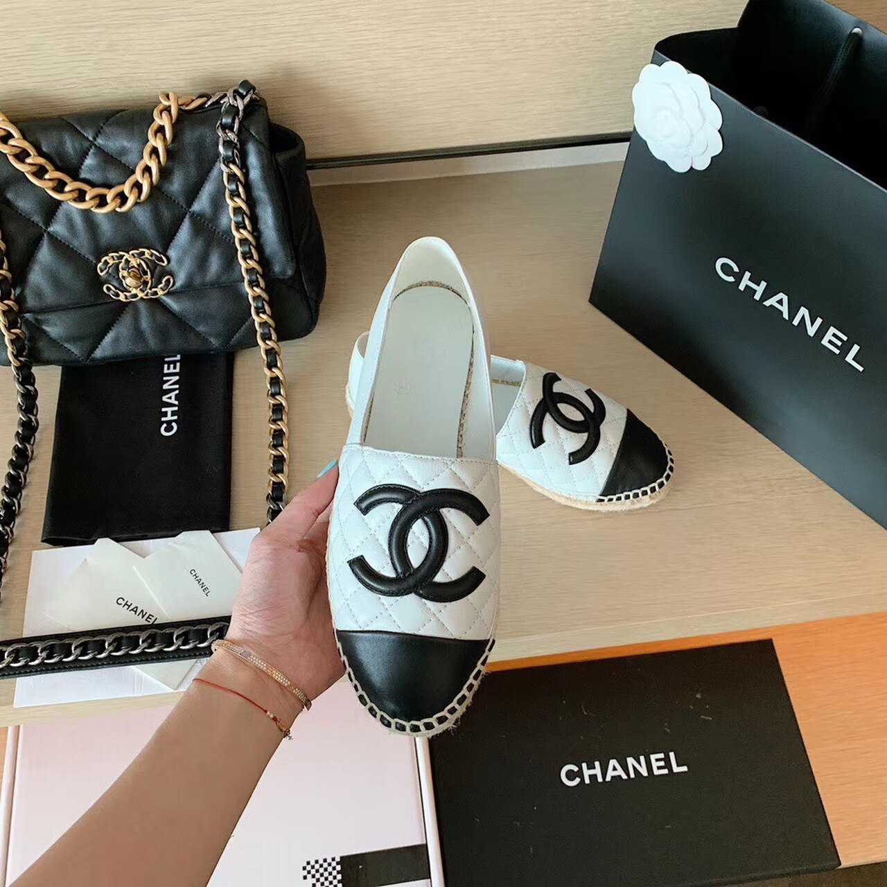 Anum Bags CHL ESPADRILLES WHITE/BLACK