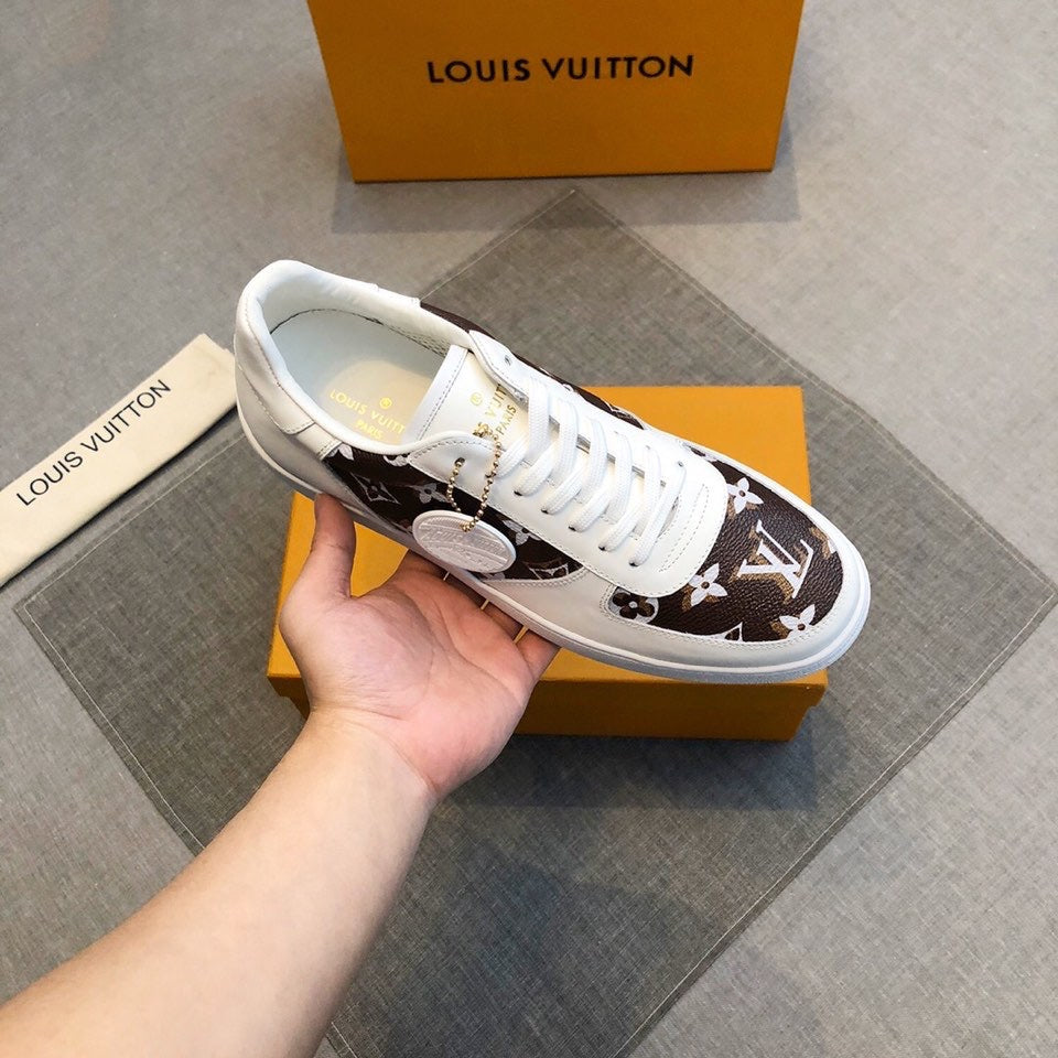 Anum Bags LUV Casual Low White Brown Sneaker