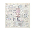 Anum Bags CHL SQUARE SCARF SILK TWILL MULTICOLOR IN ECRU 90CM AA8619 B09320 NK635