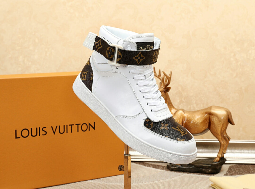 Anum Bags LUV Bombox Boot White and Brown Sneaker