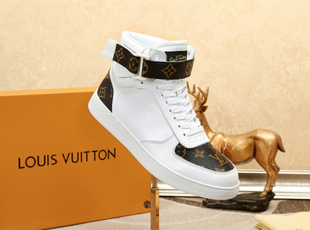 Anum Bags LUV Bombox Boot White and Brown Sneaker