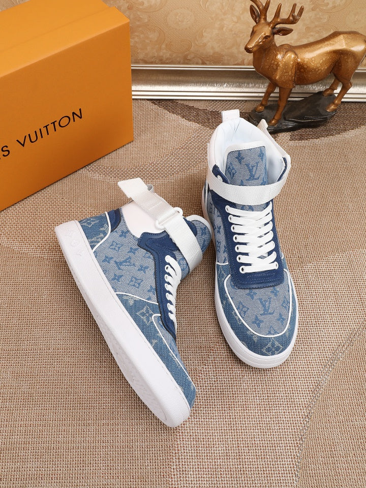 Anum Bags LUV High Top Blue Sneaker