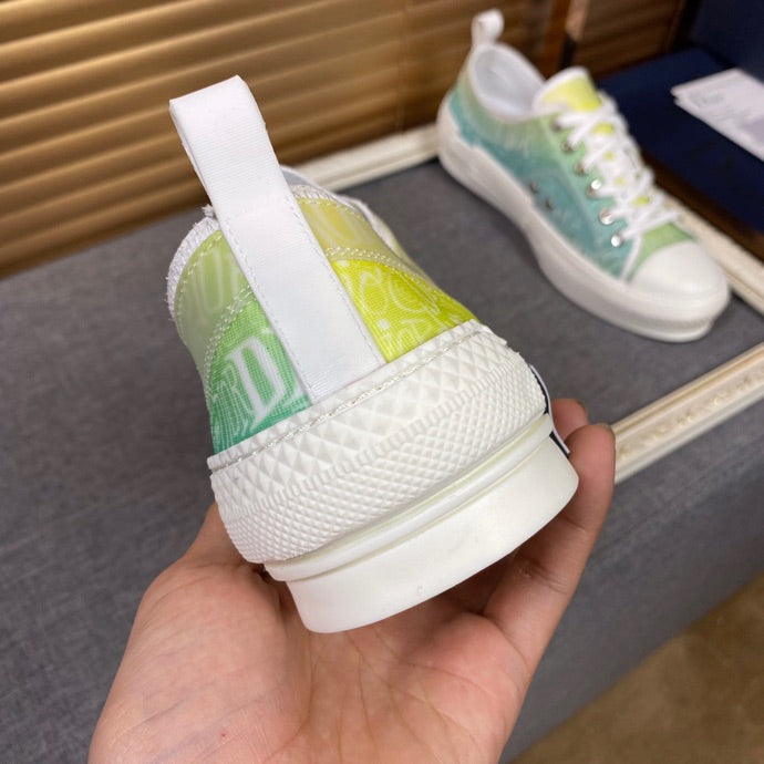 Anum Bags DIR B23 White and Yellow LOW-TOP SNEAKER