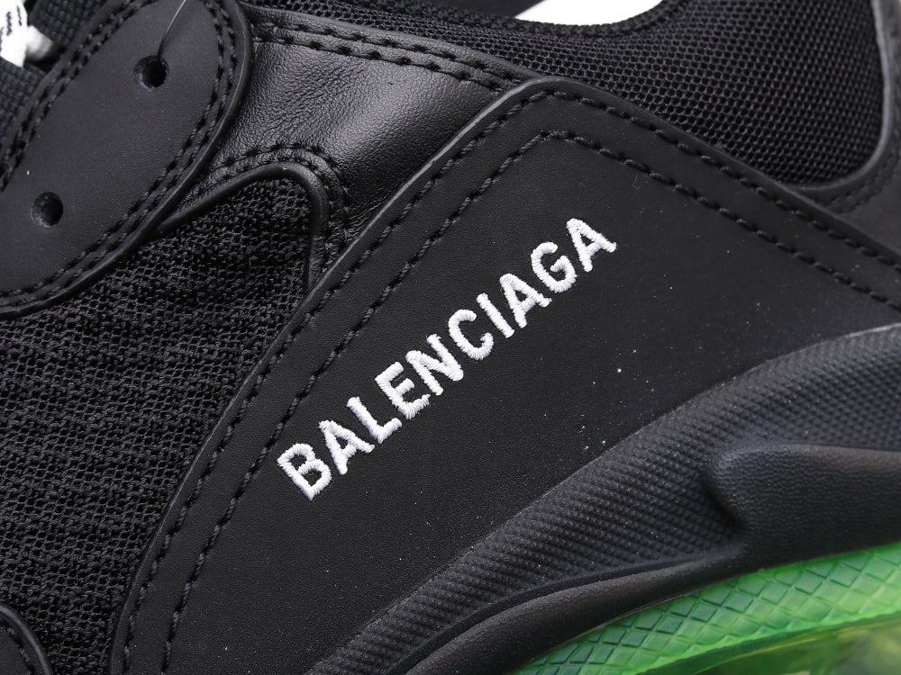 Ezyycart Bags Bla Triple S Black Green Sneaker