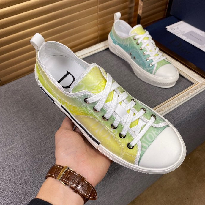 Anum Bags DIR B23 White and Yellow LOW-TOP SNEAKER
