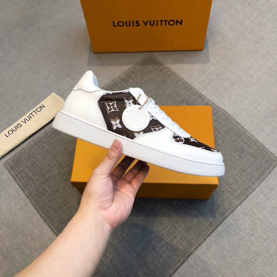 Anum Bags LUV Casual Low White Brown Sneaker