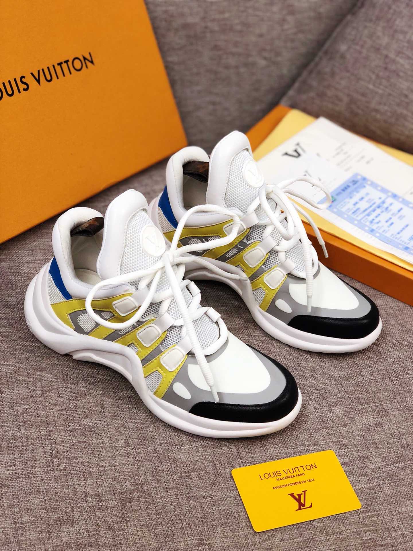 Anum Bags LUV Archlight Brown Black Yellow Sneaker