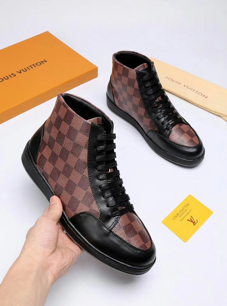 Anum Bags LUV HIgh Top Brown Sneaker
