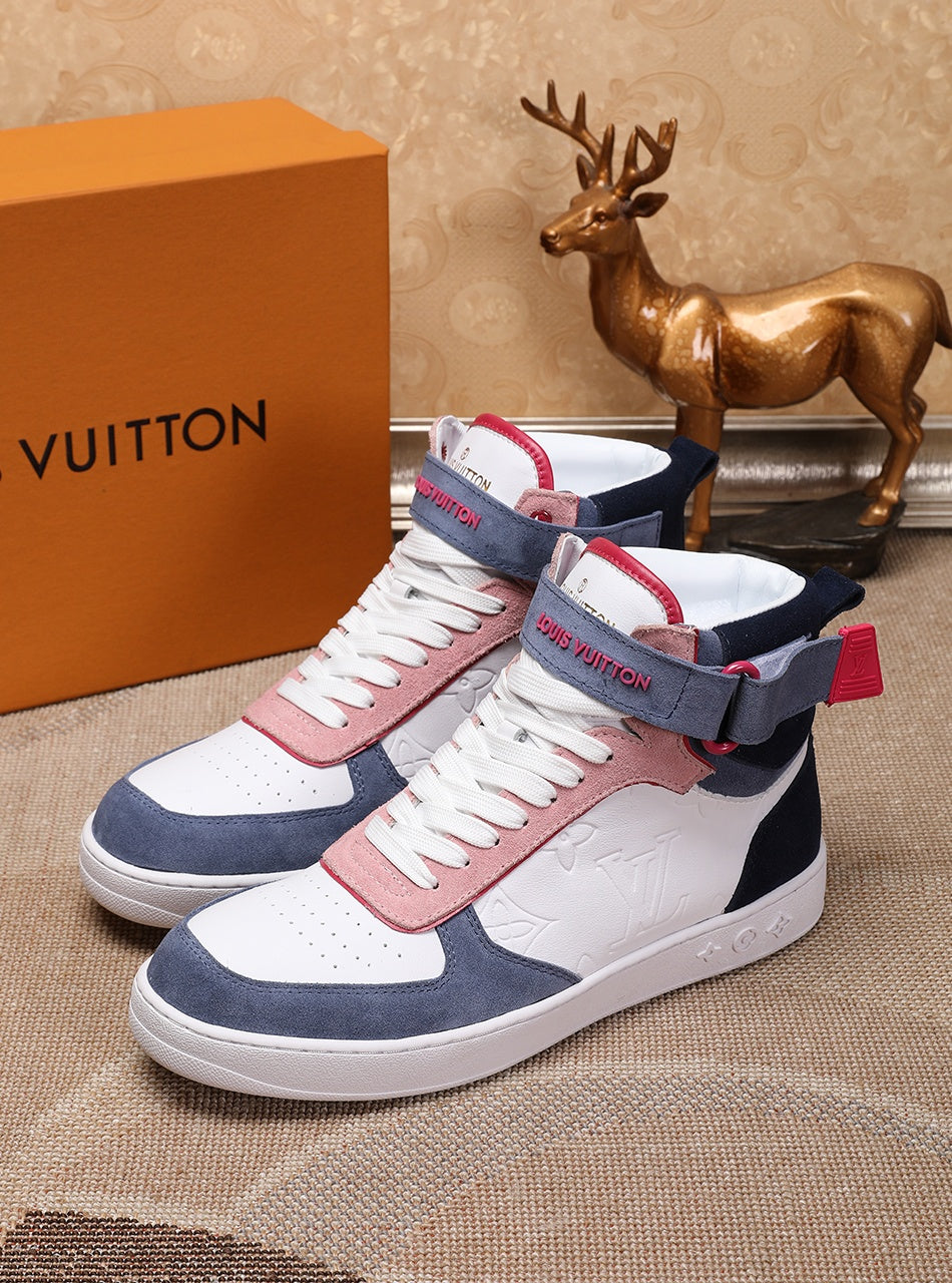 Anum Bags LUV Rivoli High Pink Blue White Sneaker