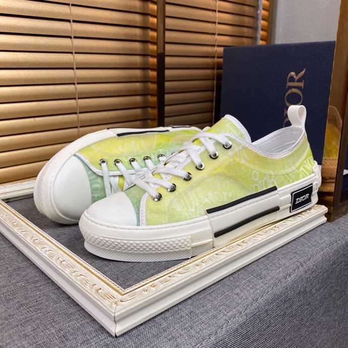 Anum Bags DIR B23 White and Yellow LOW-TOP SNEAKER