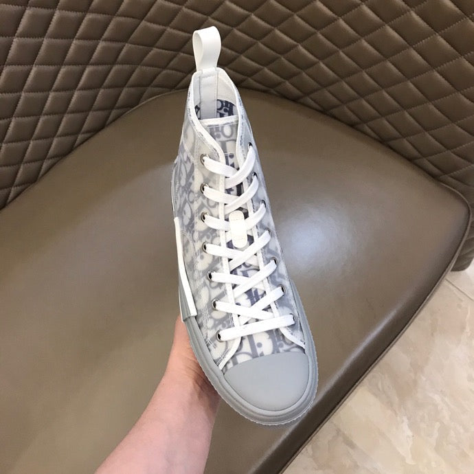 Anum Bags DIR B23 White and Navy HIGH-TOP SNEAKER