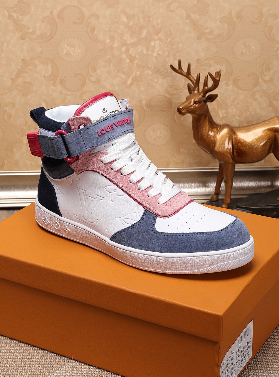 Anum Bags LUV Rivoli High Pink Blue White Sneaker